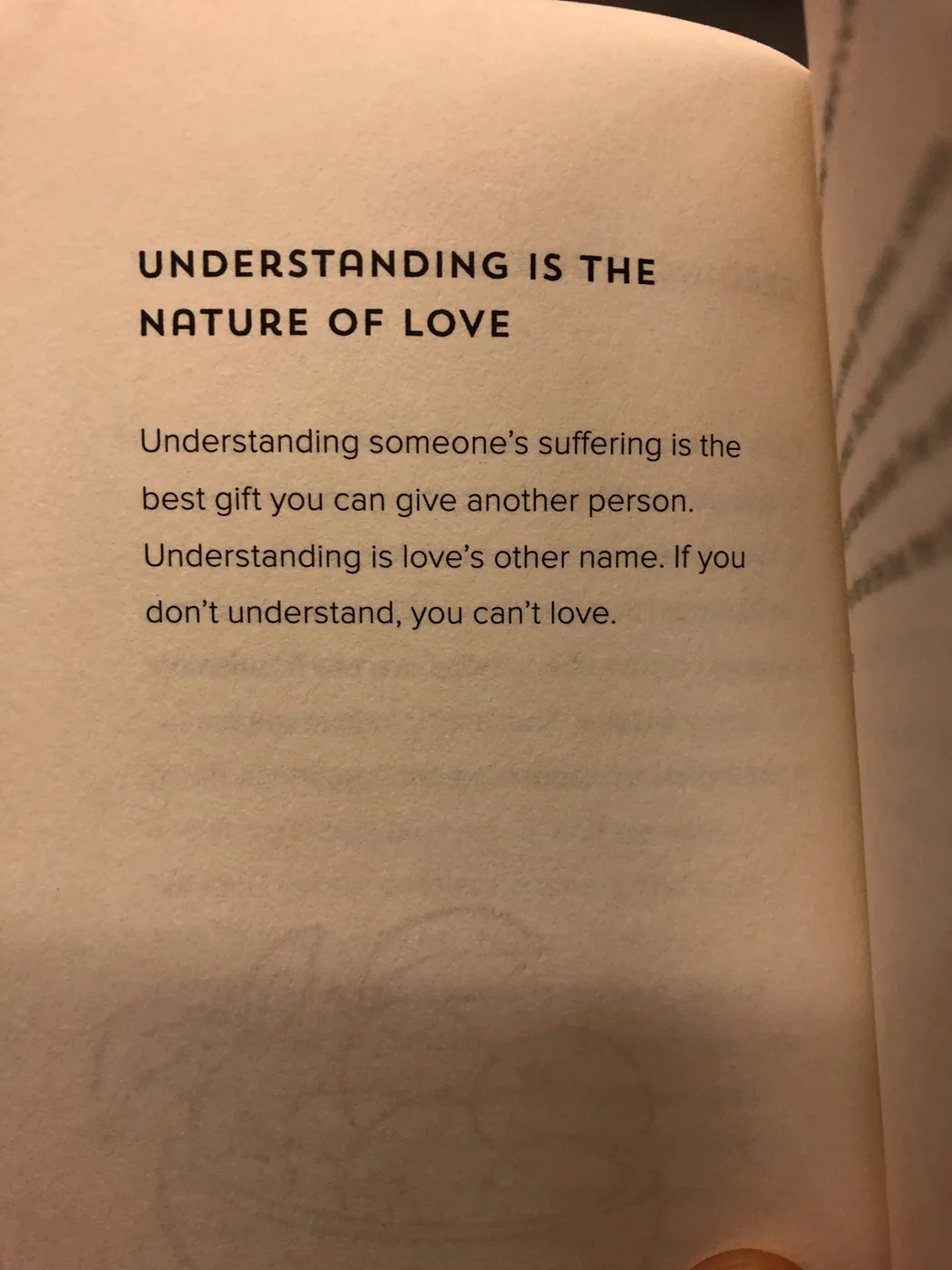 A page from How to Love by Thich Nhat Hanh, titled Understanding Is the Nature of Love