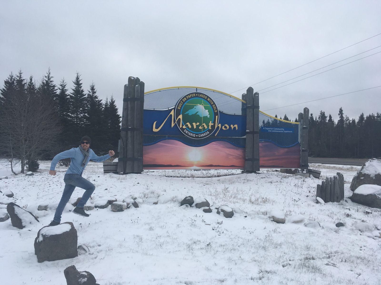 Made it to Marathon Ontario