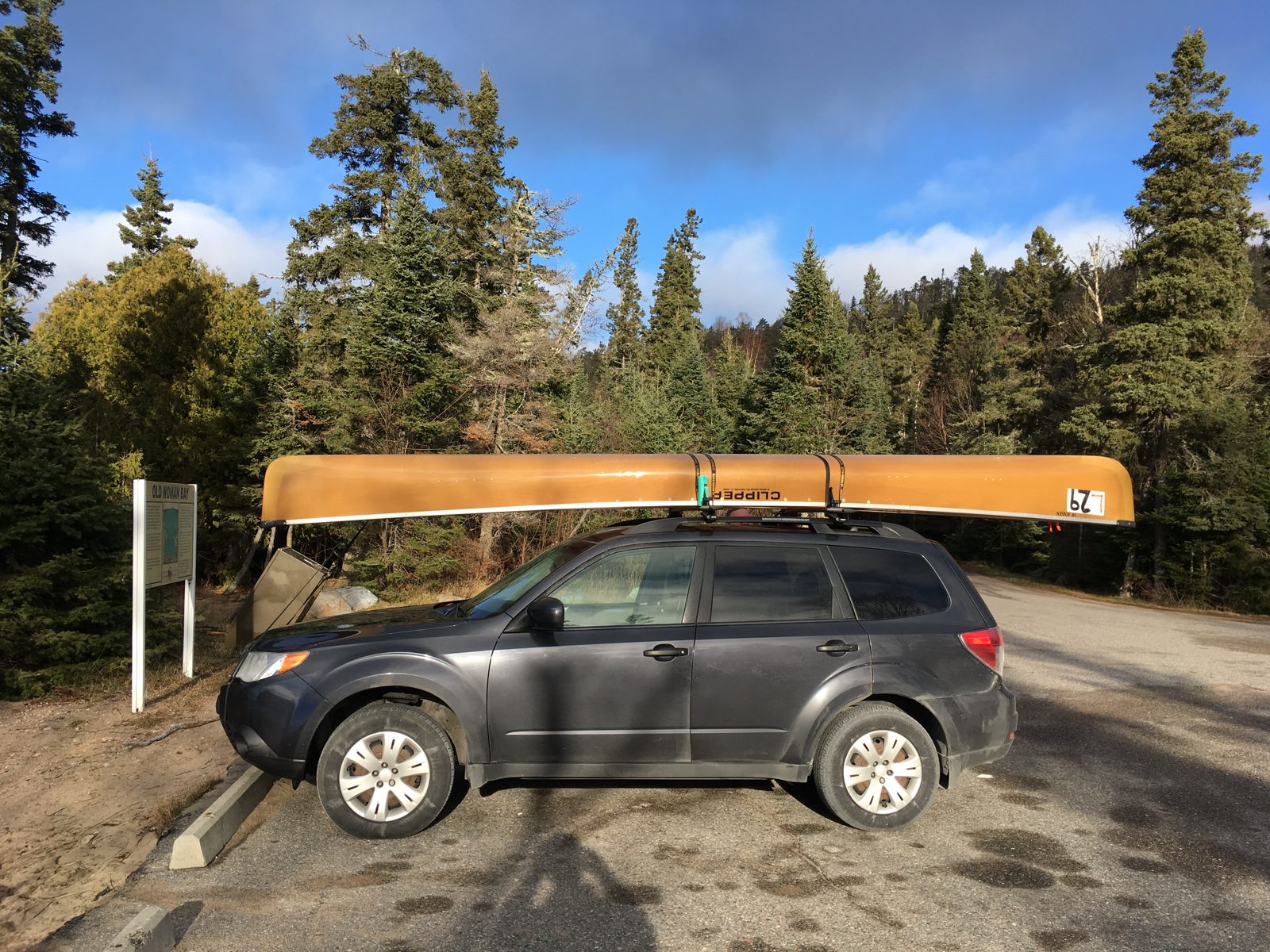 What's more Canadian then driving a canoe across Canada
