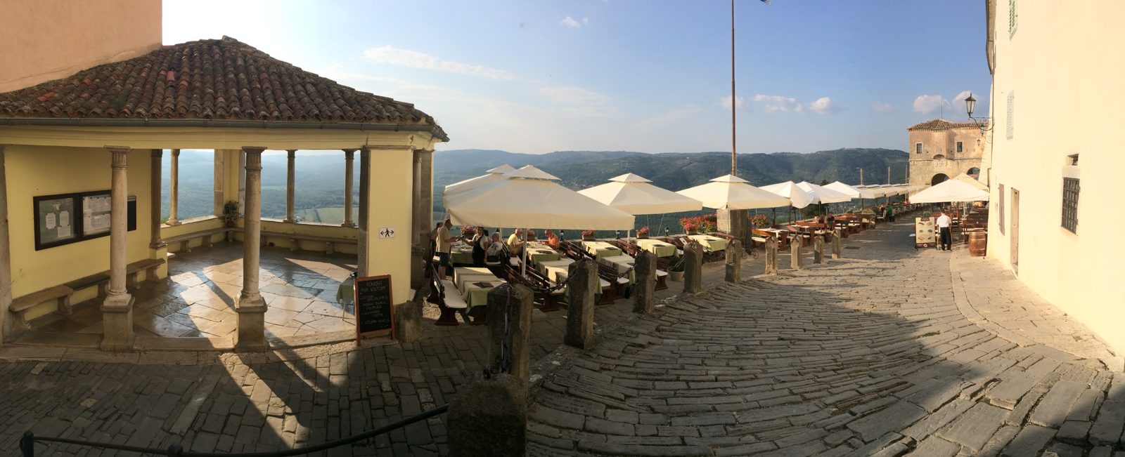 A restaurant in Motovun