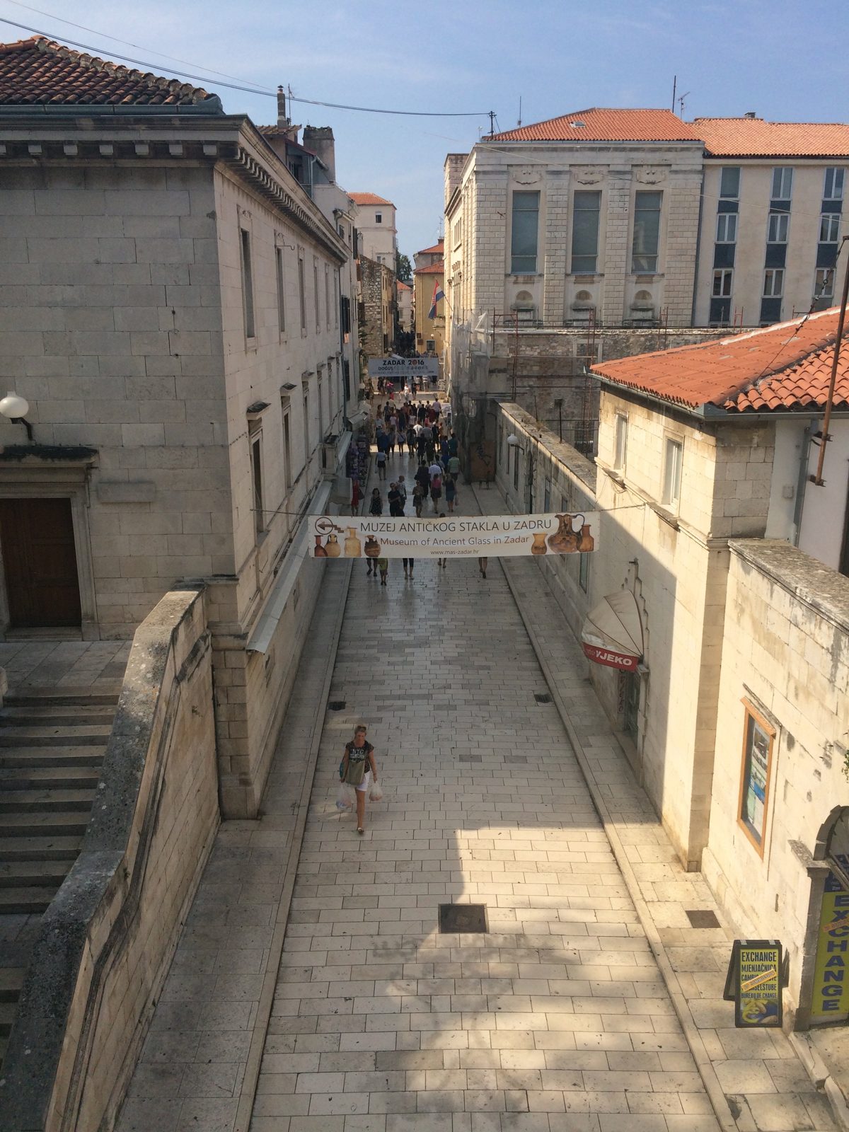 Old city streets in Zadar