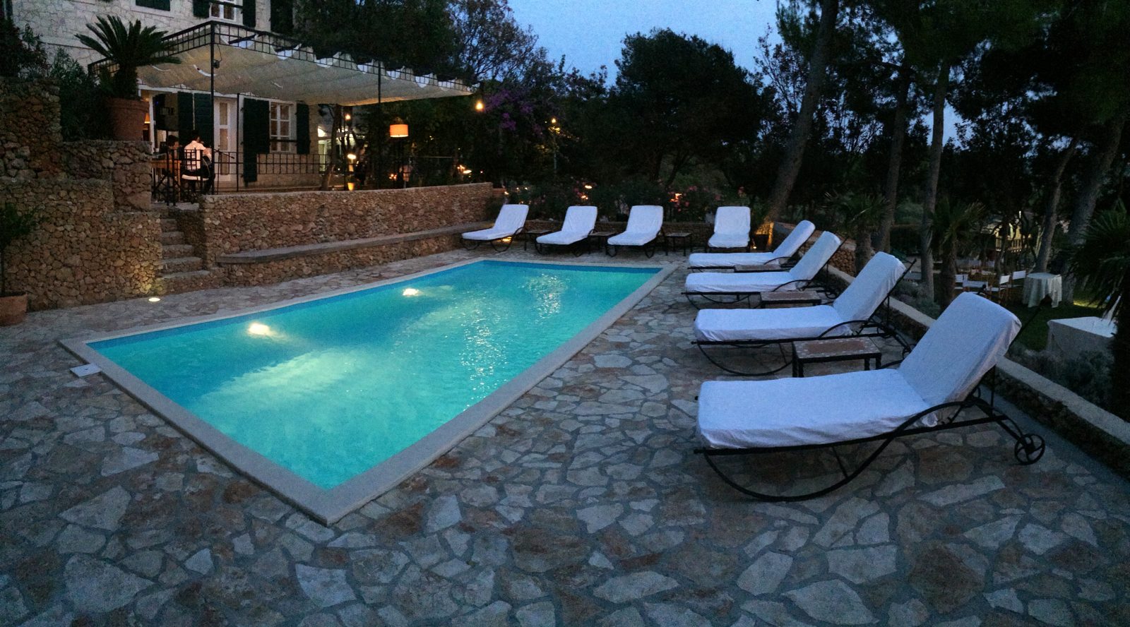 The pool at Hotel Bosniack on the island of PAG