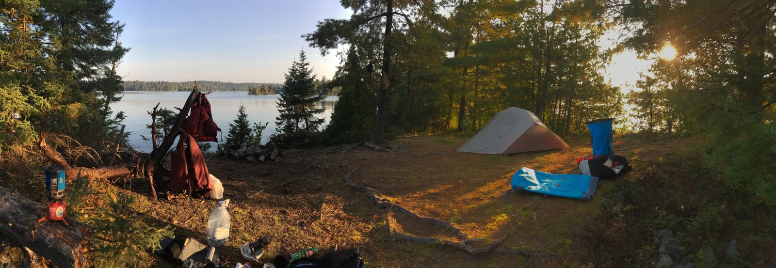 The campsite on Lake Temagami