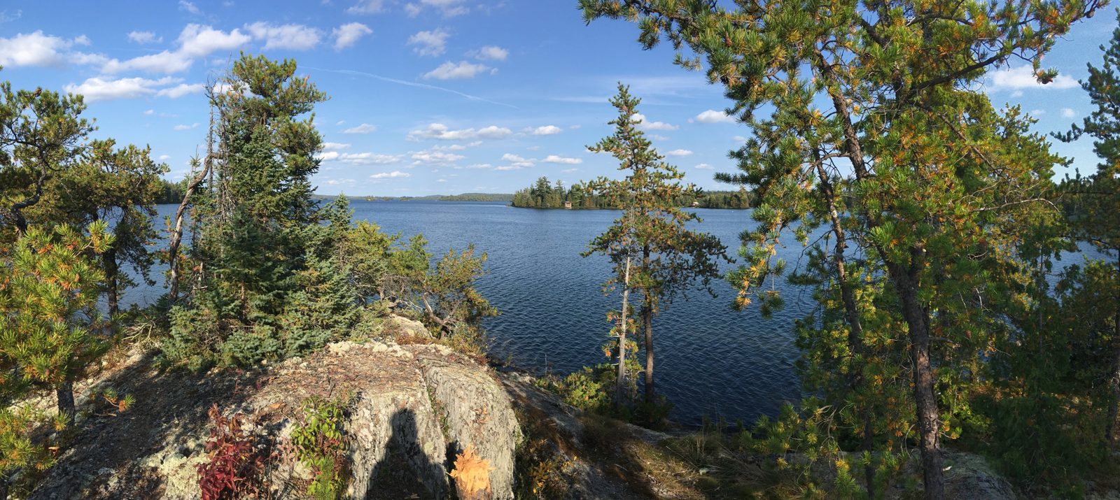 The rocky tip of our campsite