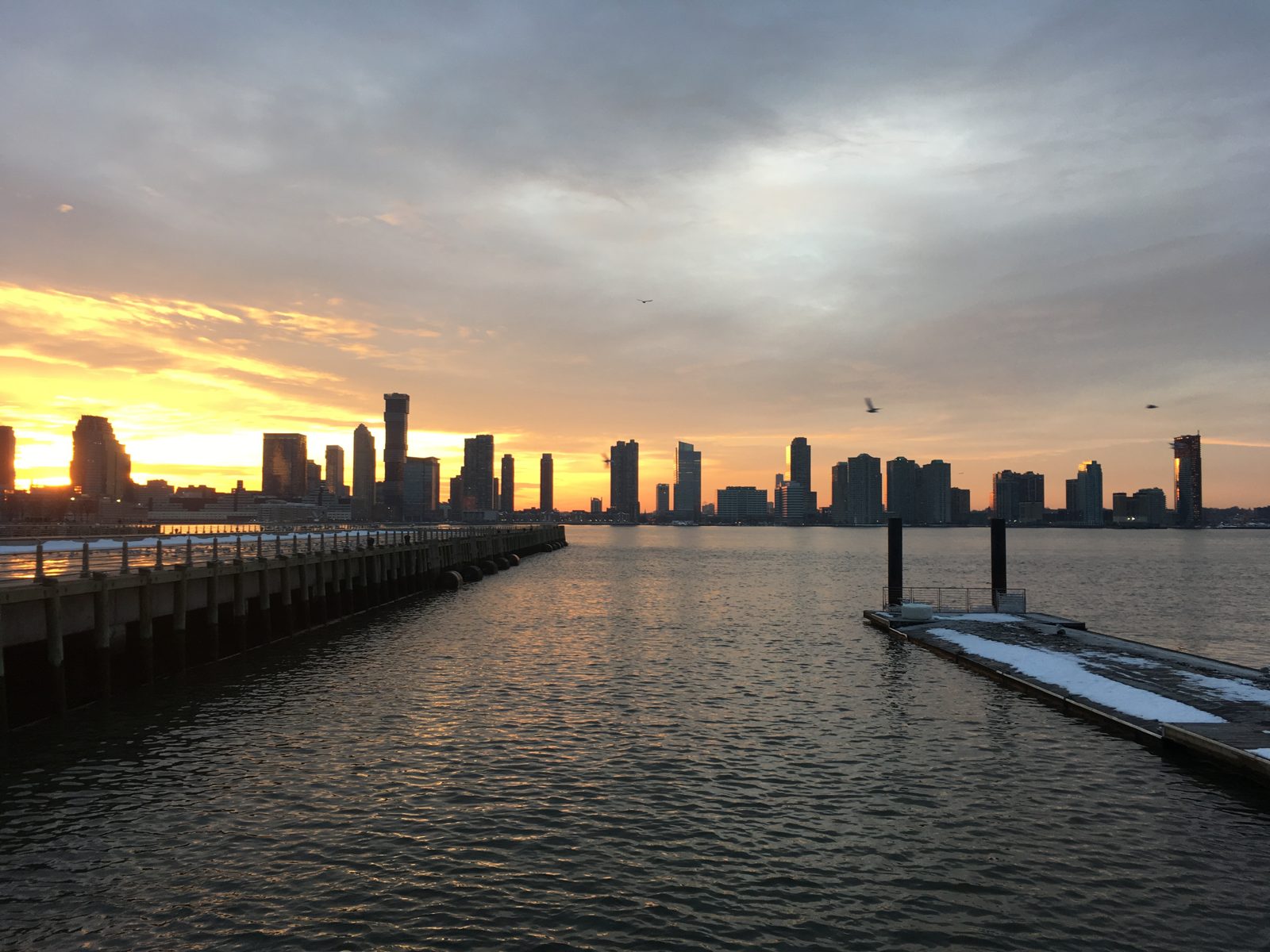 New Jersey and the Hudson river late afternoon