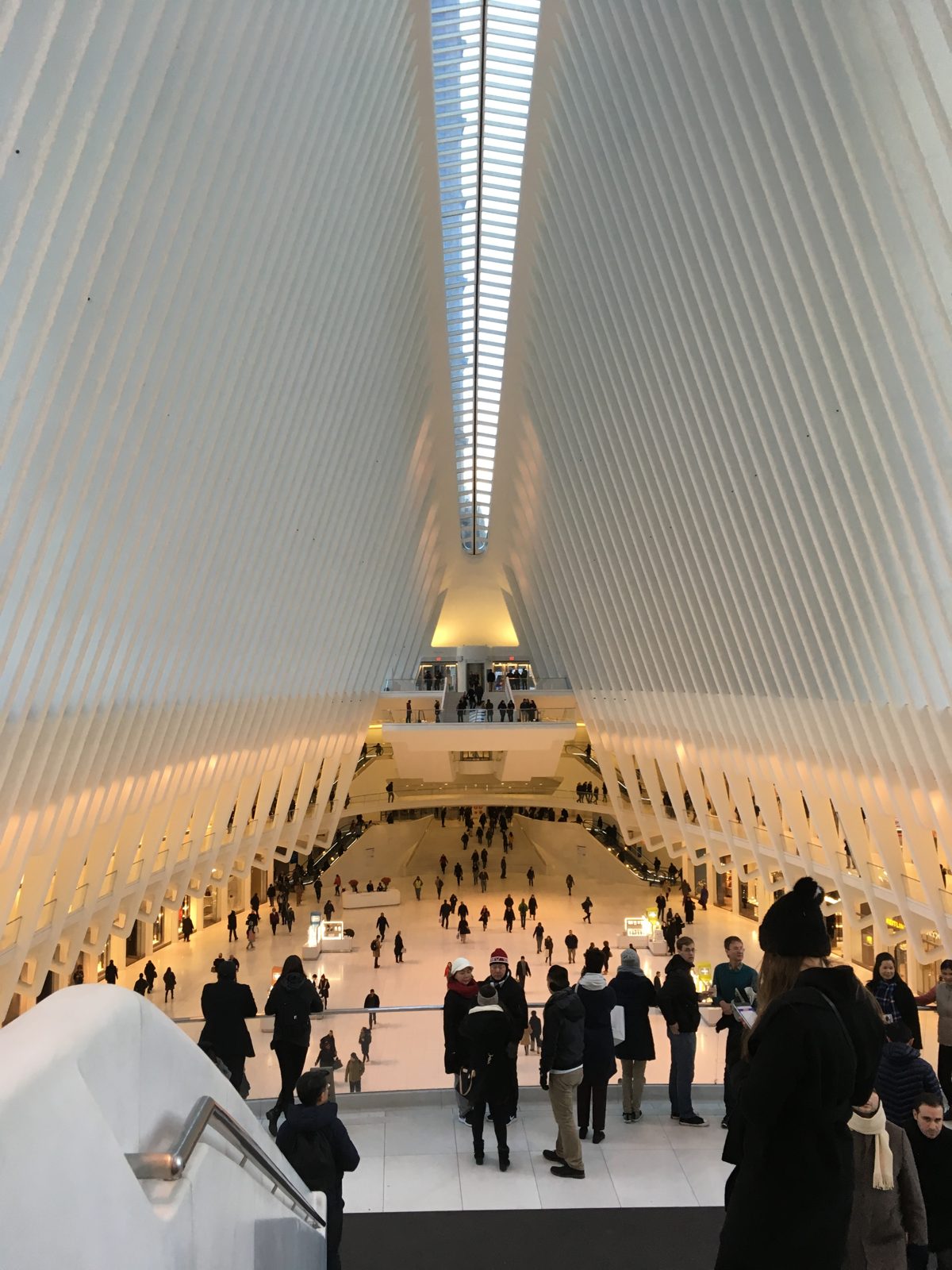 The impressive Oculus structure near the World Trade Center