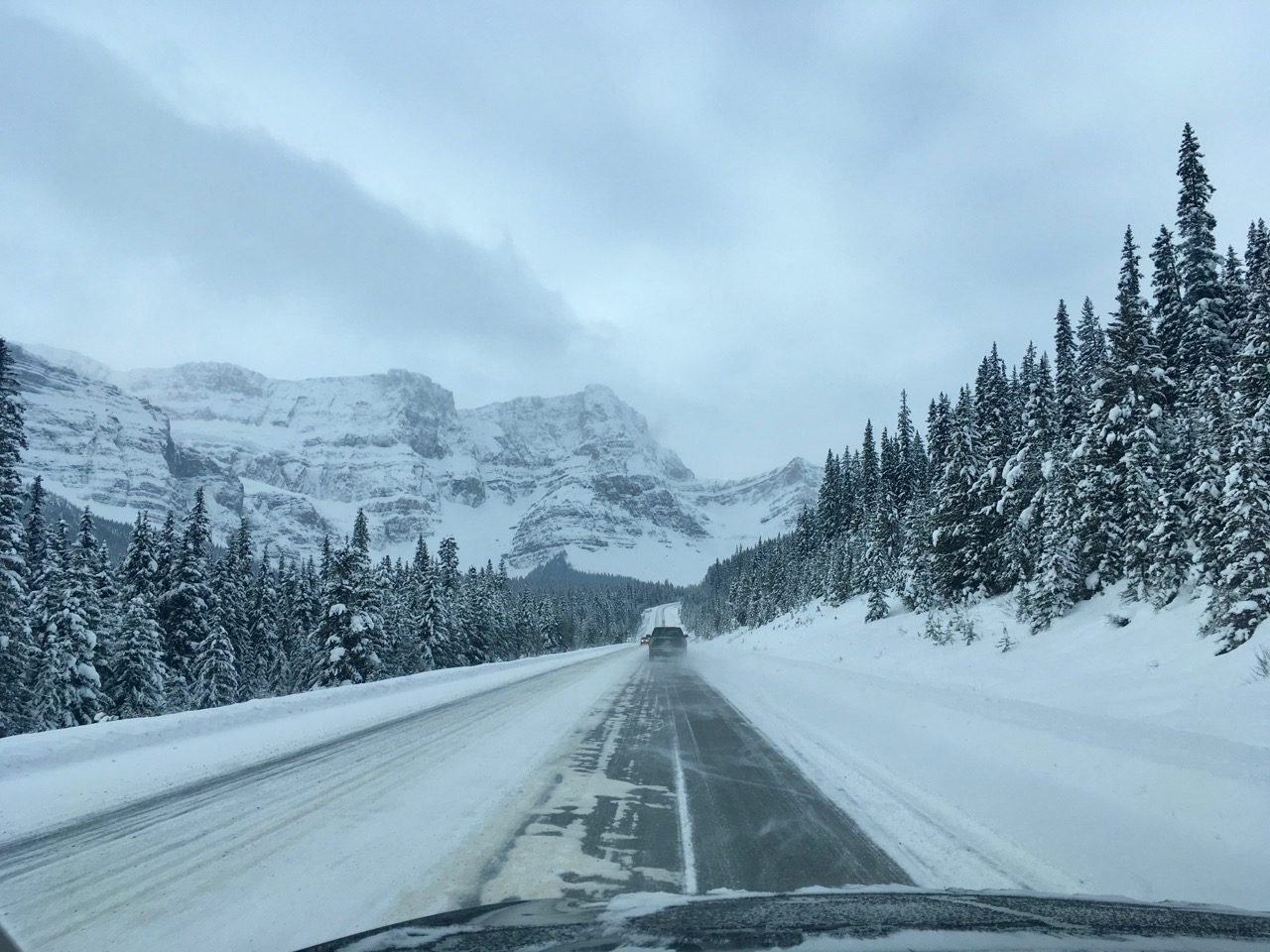 Driving the Icefields parkway