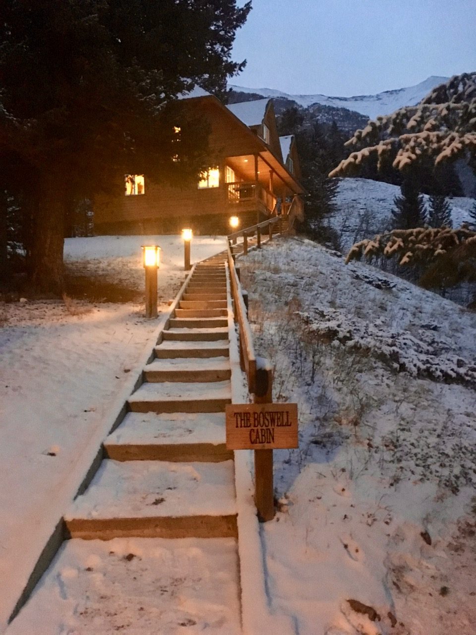 One of the cabins at the Canmore Alpine Club of Canada